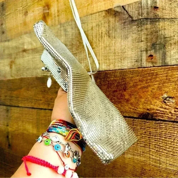 Whiting & Davis Mesh Metallic Vintage Purse - Picture 5 of 11
